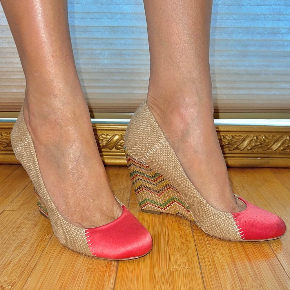 “Plenty” by Tracy Reese Multicolored Wedges  Size 39M